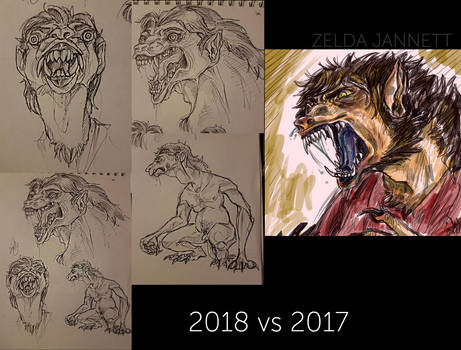 Werewolf Sketch| art improvement