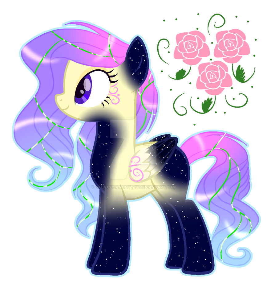 Midnight Roses (mlp adopt open) by GalaxyDiamontyYT on DeviantArt