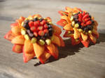Polymer Clay Sunflower Earrings by Petal Cove by PetalCove
