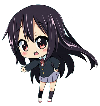 Azusa Nakano Anime Chibi Female Crying, Anime, cg Artwork, face png