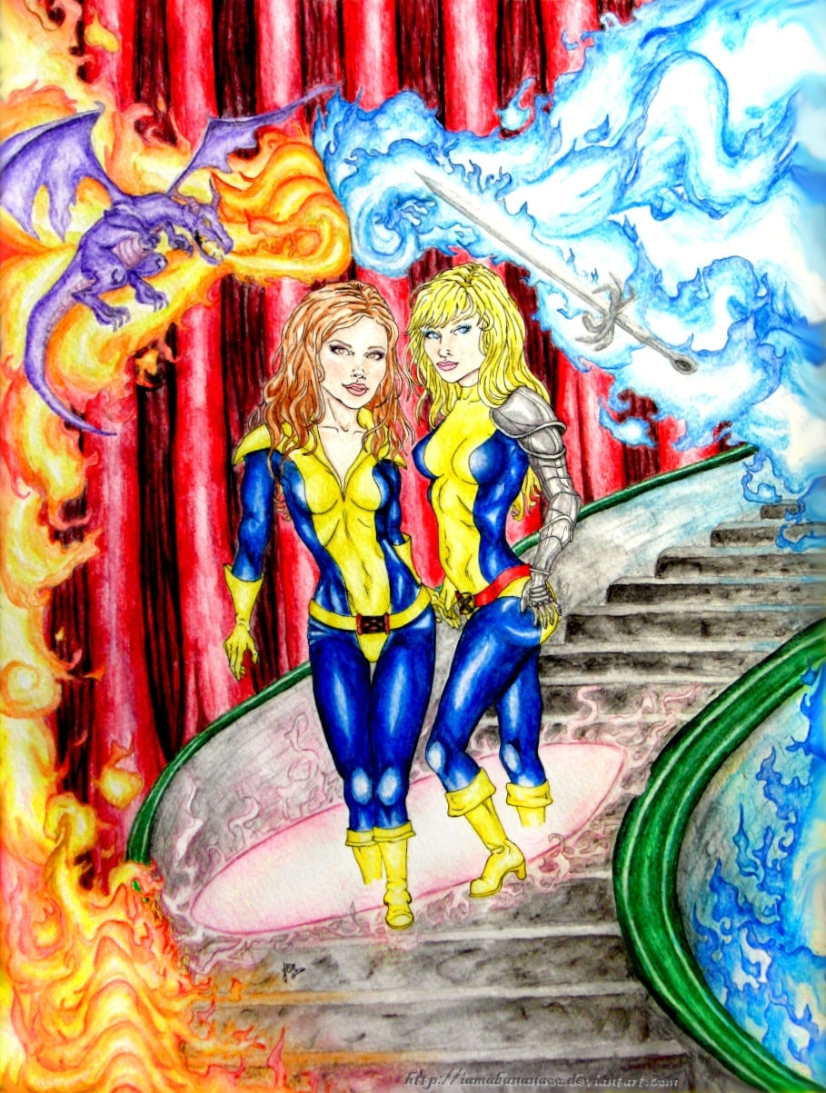 Kitty and Illyana - Shadow and Flame