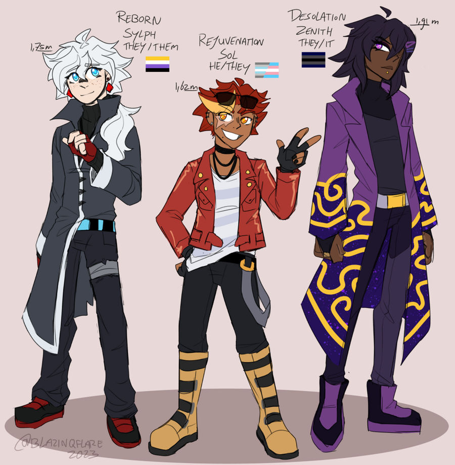 pokemon fangame protags by BlazingFlareonX on DeviantArt