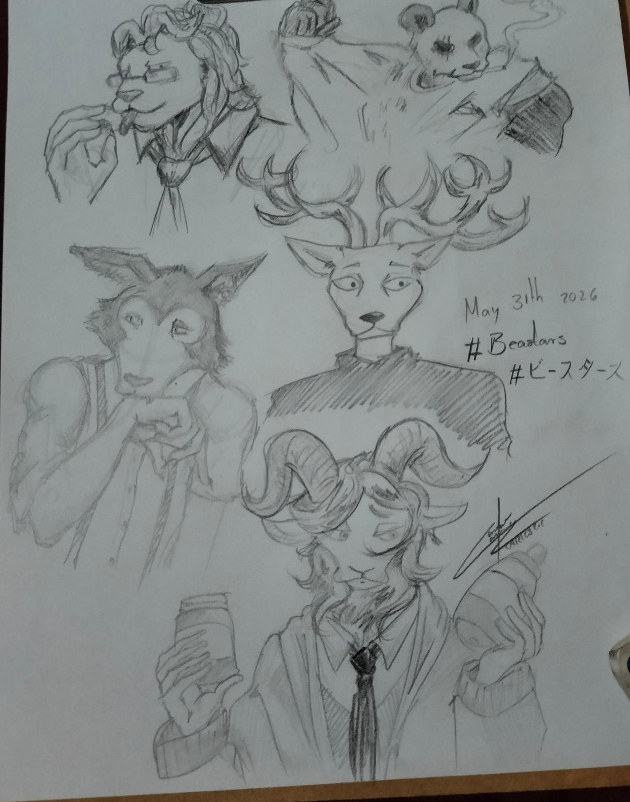 Beastars Deviantart Beastars characters fanart (Practice art) by carlos777ca on DeviantArt