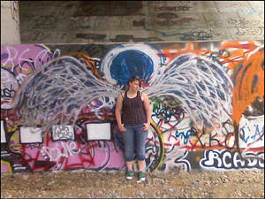 Angel under the bridge.