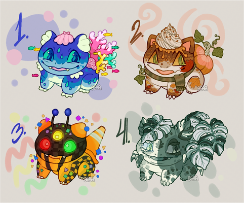 Bulbasaur Adoptables! 4/4 CLOSED