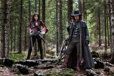 Van Helsing and Anna Valerious cosplay - Woods