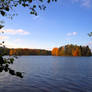 Island in autumn colors.