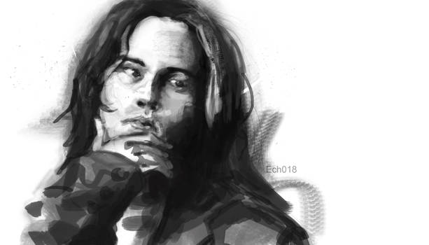 1h speedpainting Young Johnny Depp