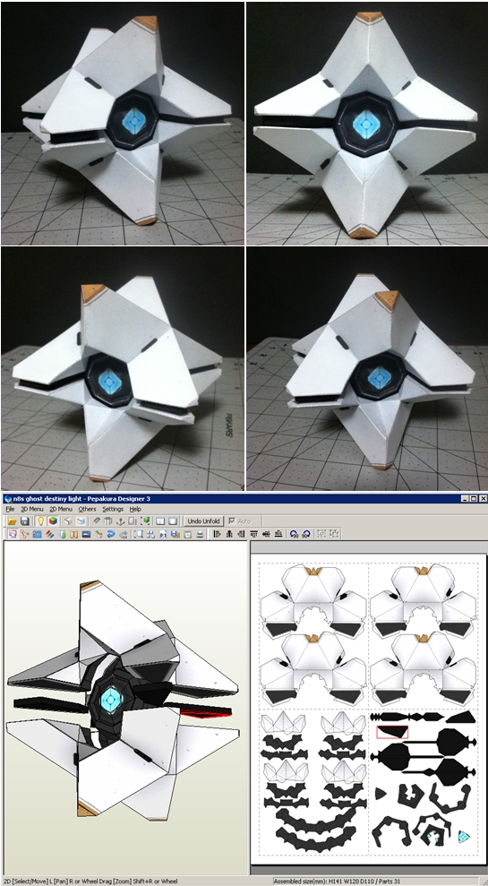 Destiny Ghost Papercraft