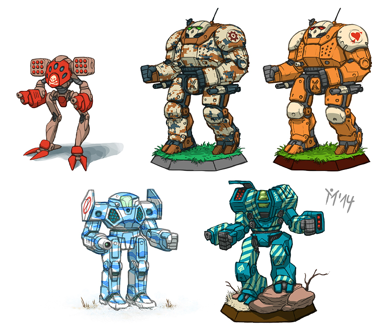 BattleTech: Several mechs