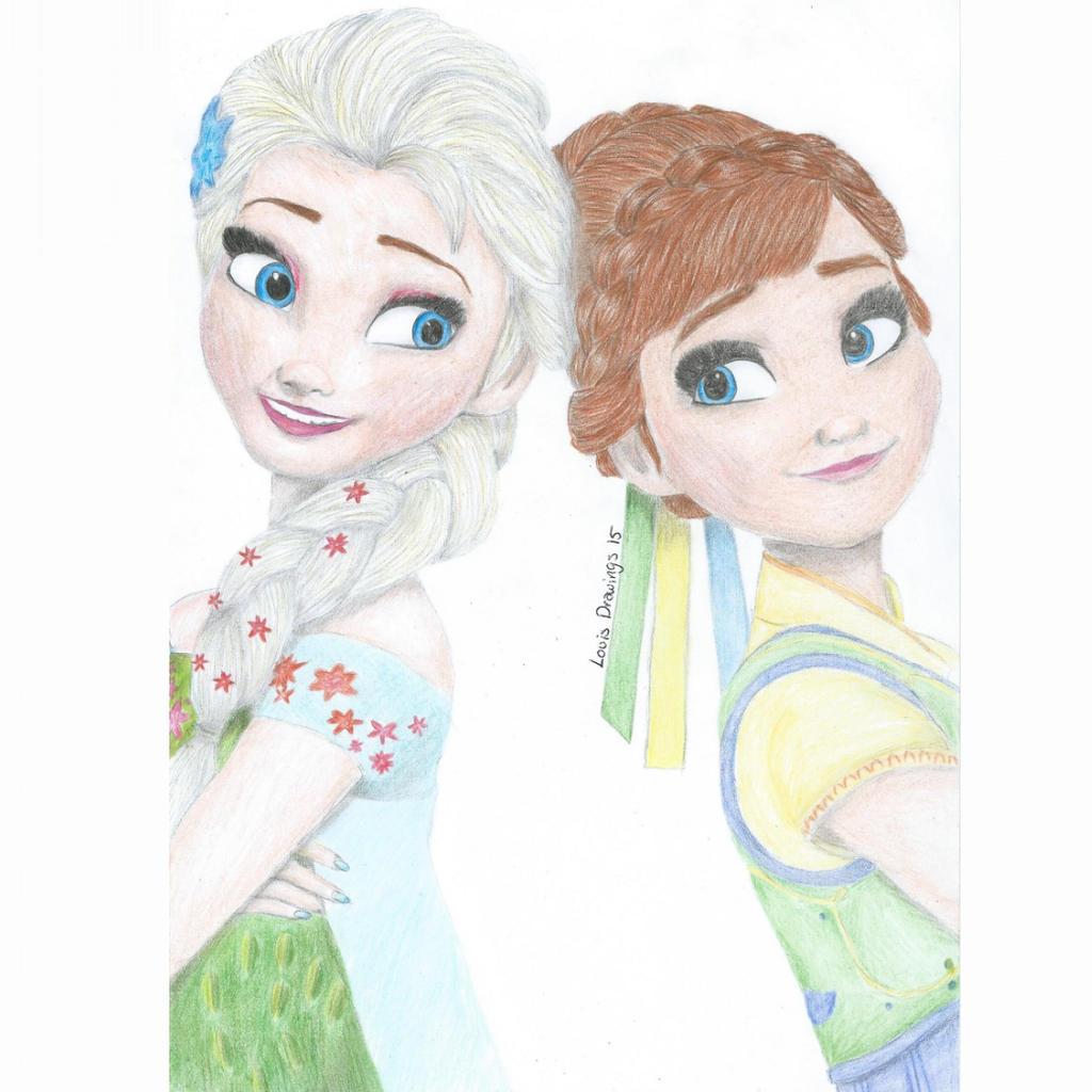 Elsa and Anna from frozen fever