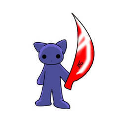 Evil blu cat