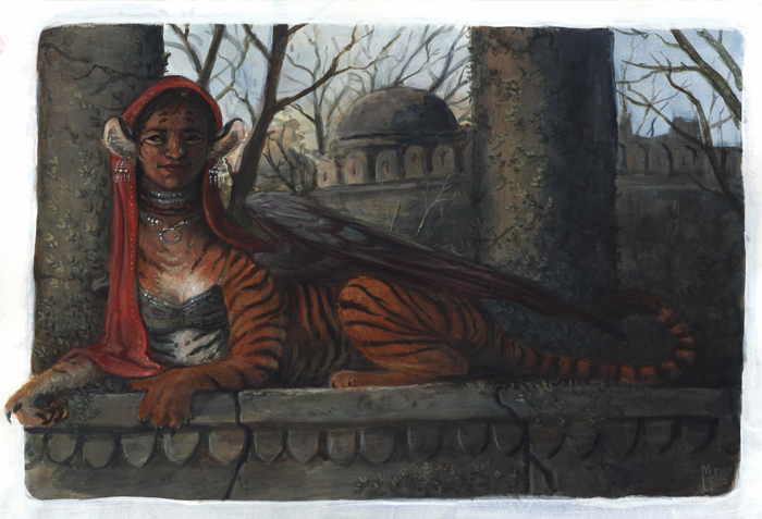 South Asian Sphinx by Camelid