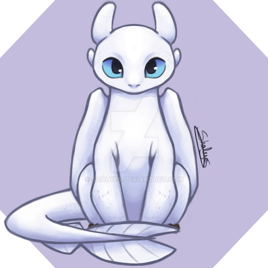 Light Fury Riding How To Train Your Dragon - Light Fury Chibi by Shalyes on DeviantArt