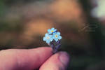 Tiny forget-me-not Bouquet by byNici