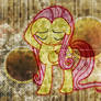 Fluttershy Time Grunge Wallpaper