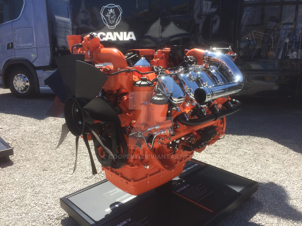 Orange Scannia Lorry Engine by Cooper31 on DeviantArt