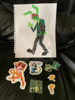 My Stickers and My Drawing Came!