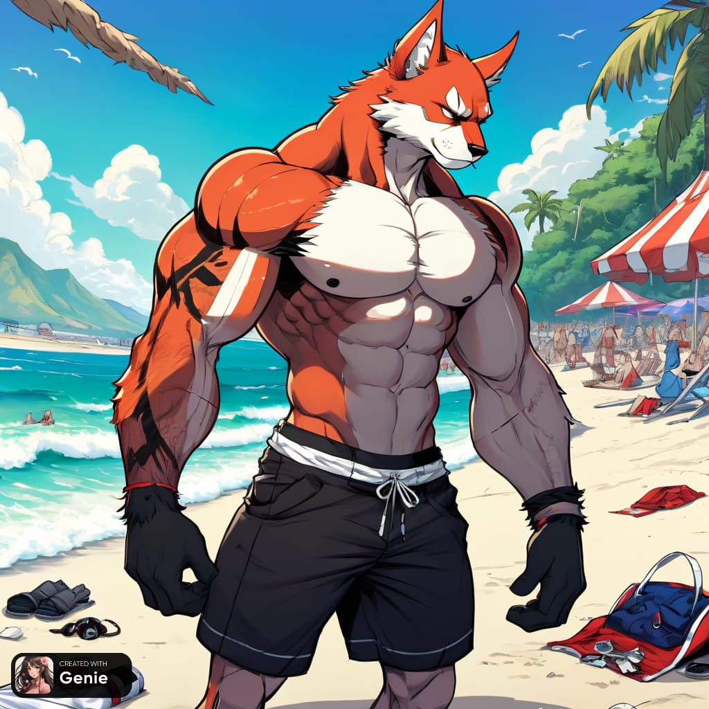 Deviantart Furry Racing Furry en la playa 06 by Fakuundo on DeviantArt