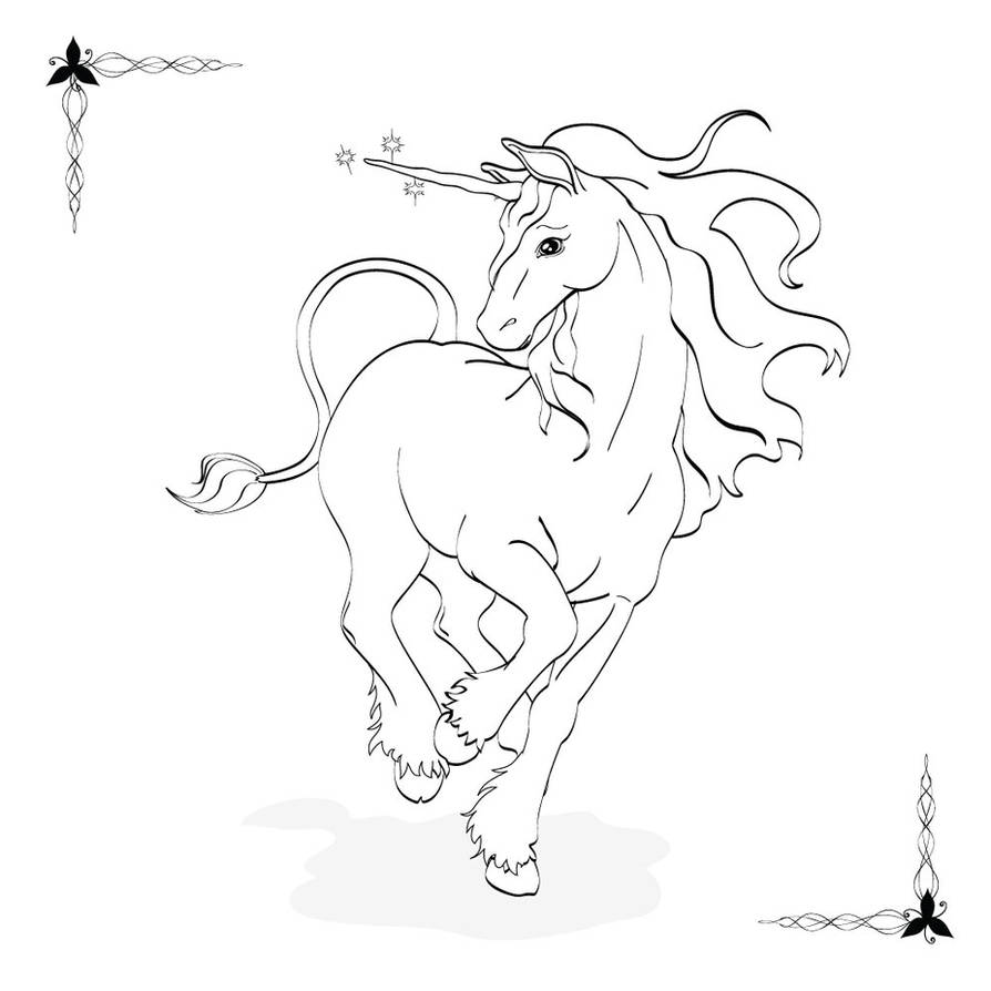 Coloring Book: Unicorn