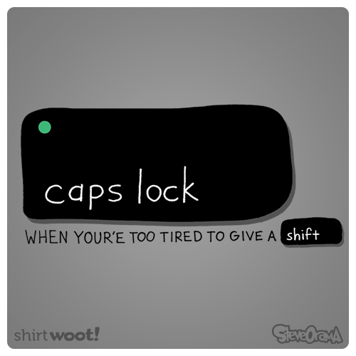 CAPS LOCK ON