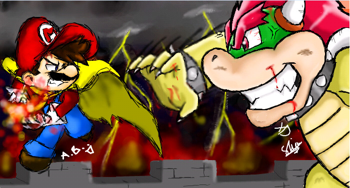 Collab: Mario vs Bowser O.o