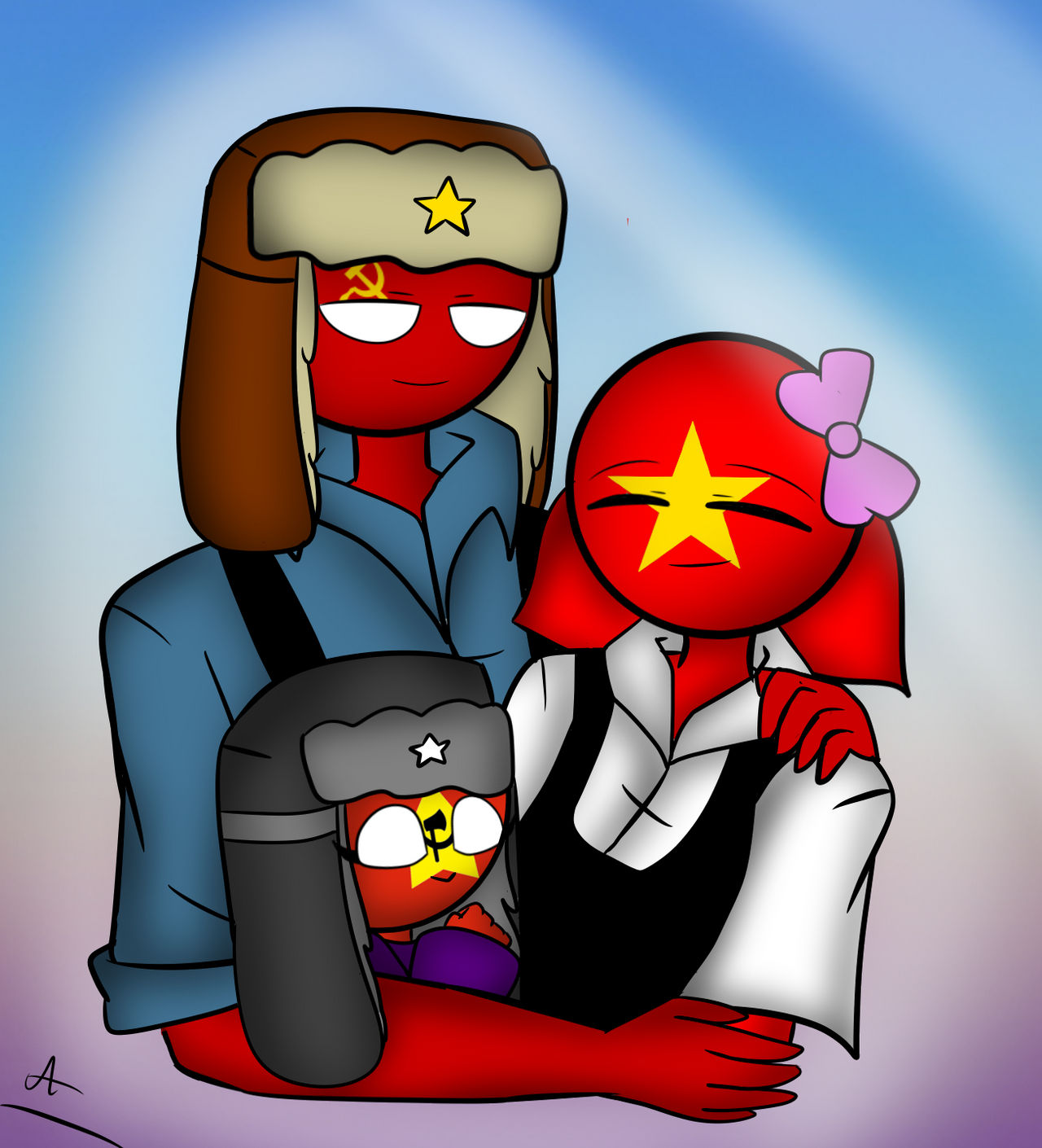 shitpost [Countryhumans] russia, usa by LuluDig on DeviantArt
