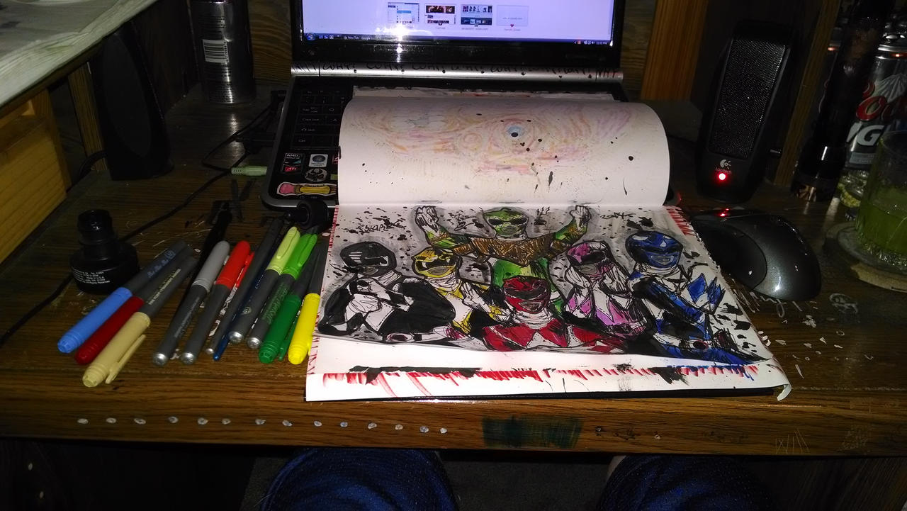 go go power rangers ( tilty angle) by frankenthing on DeviantArt