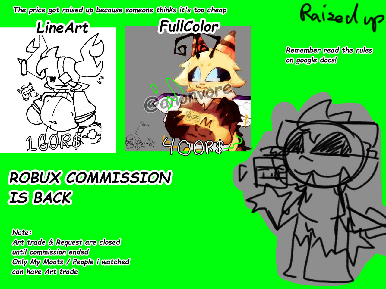 Robux Commission is back by An0nW3ird0 on DeviantArt