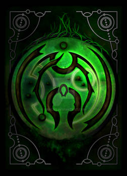 Black Green Magic Card Sleeve