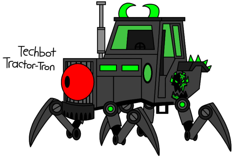 Techbot 13 Techbot Tractor-Tron by cruzalex on DeviantArt