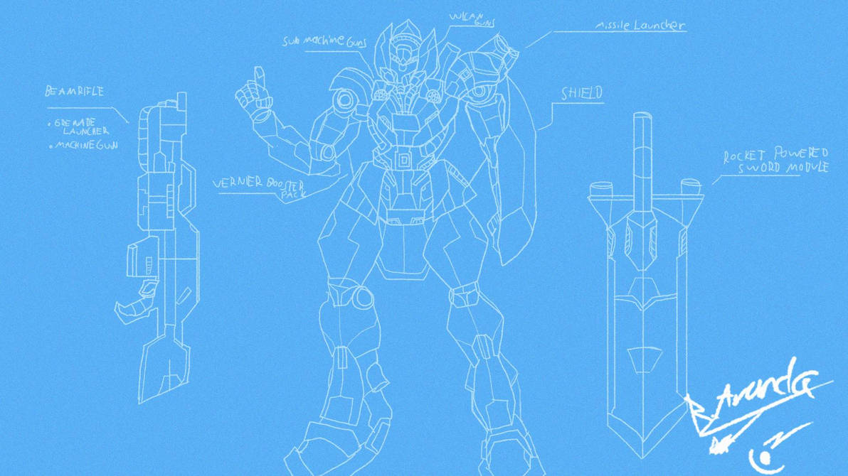 mecha design (blueprint) by ROD2395 on DeviantArt
