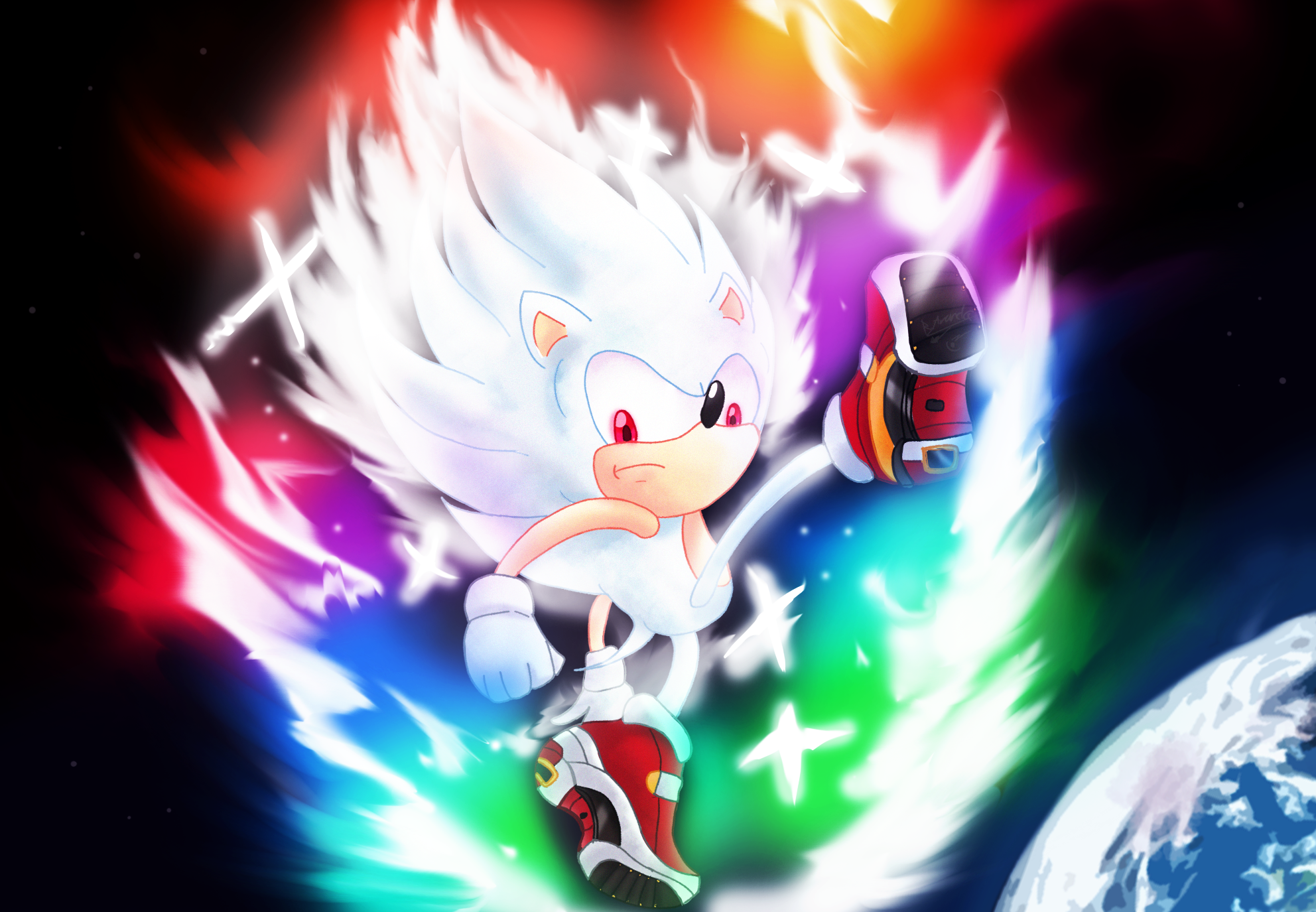 Sonic Mania - Hyper Sonic by RedDaDoucheHog on DeviantArt