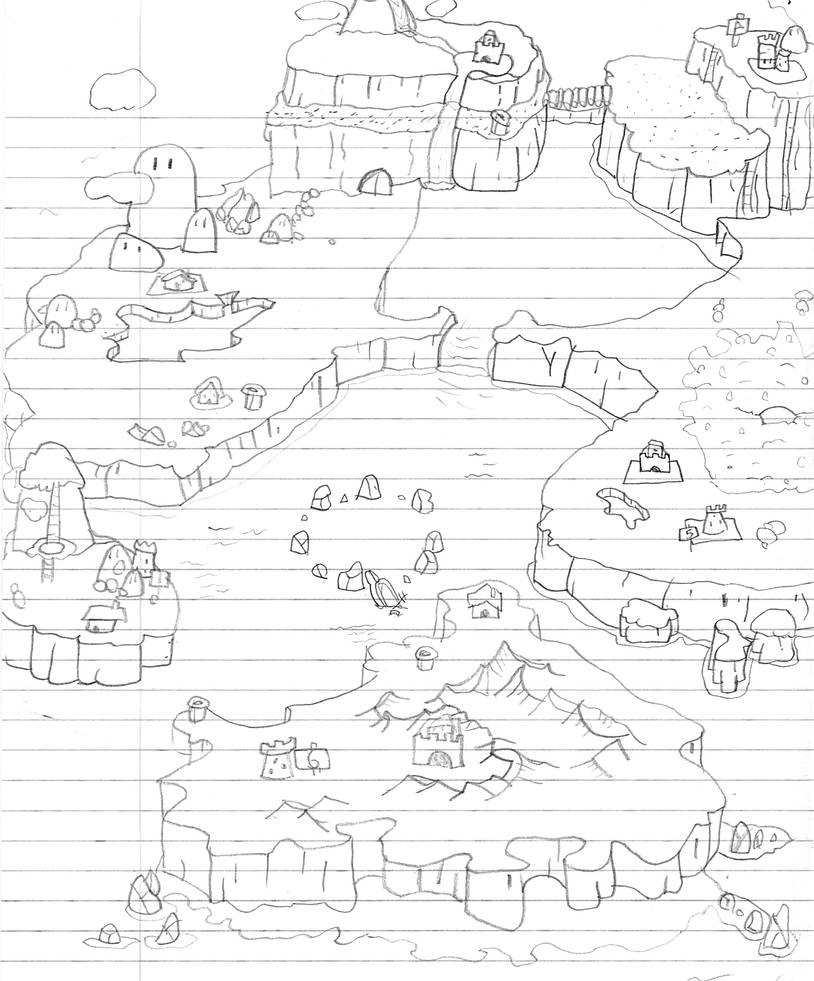 Super Mario World map by GrimSapphire on DeviantArt