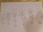 My OCs Hand Drawn by Bon-Bon-01