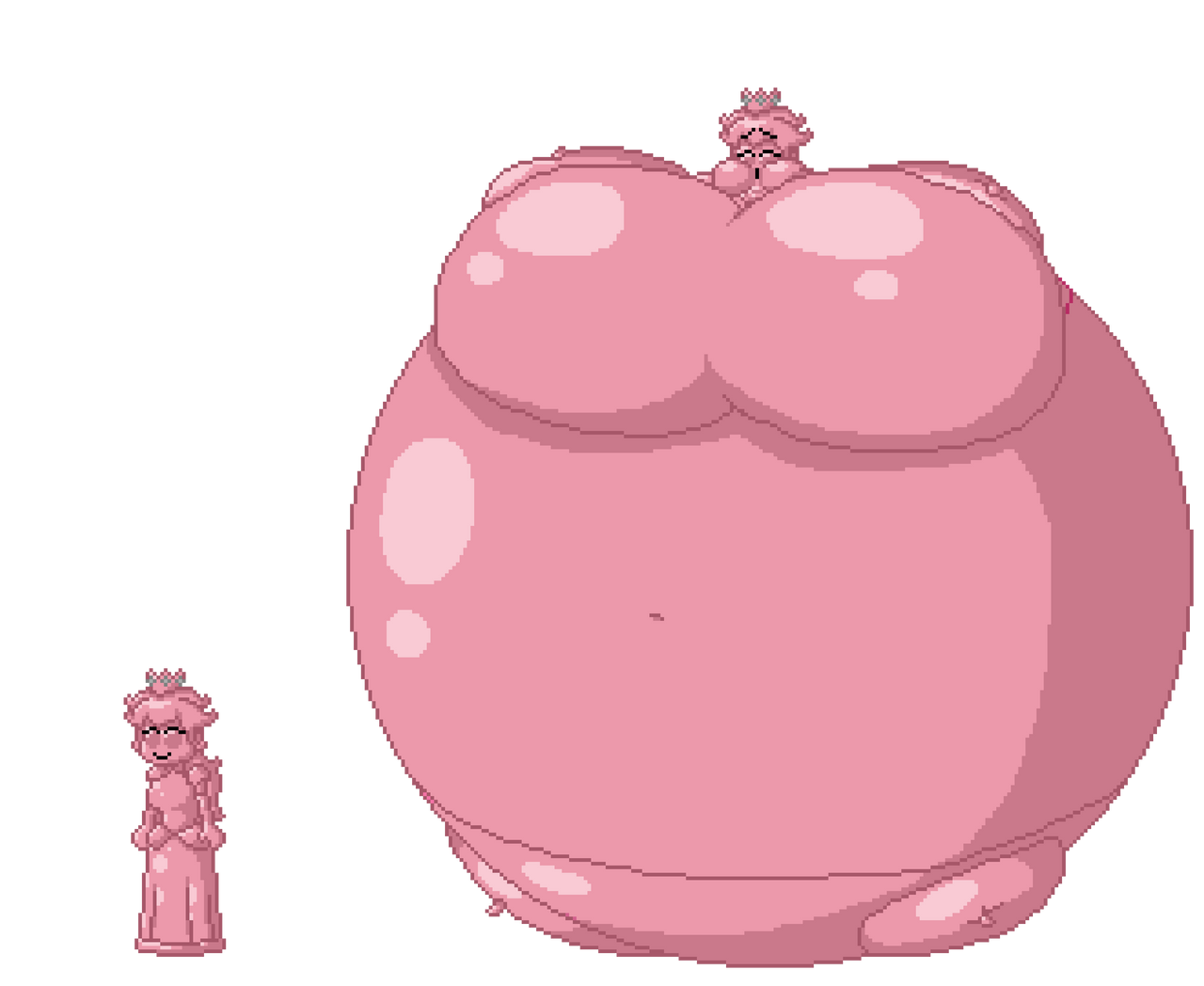 Puffy Pink Gold Peach