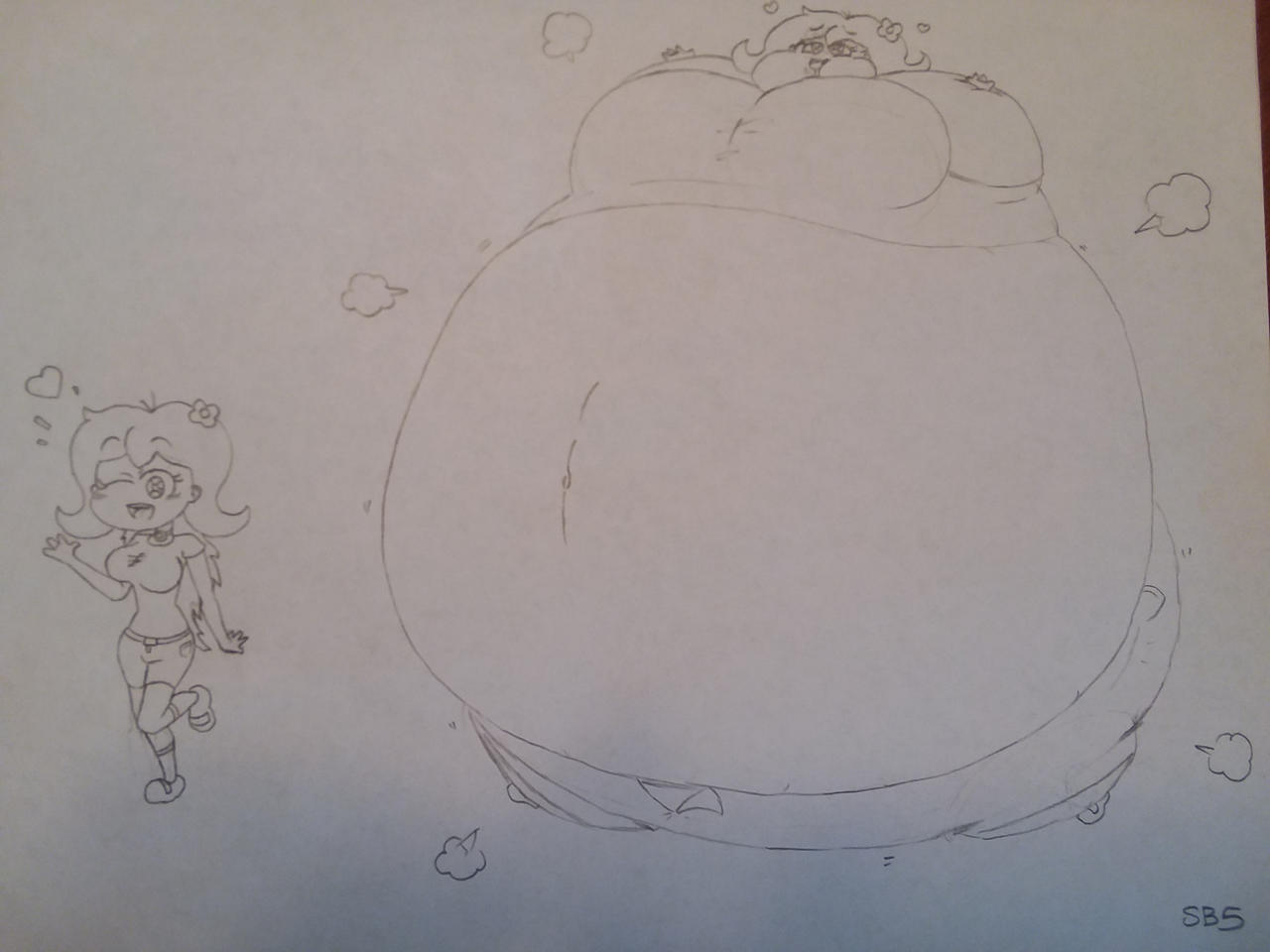 Eloise Does a Fwoomph (Original Sketch)