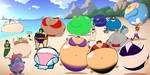 A Beach Day Collab (Description) by Bon-Bon-01