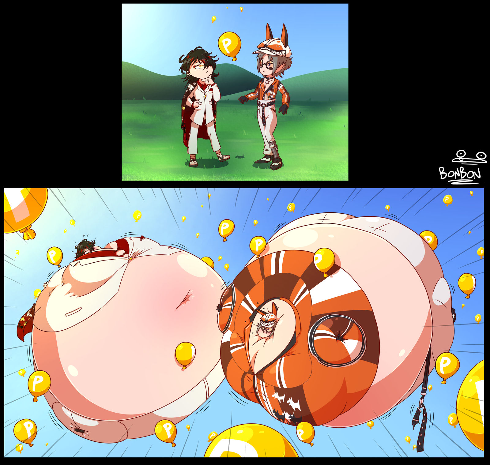 Vox and Mysta VS the P balloon swarm (Trade)