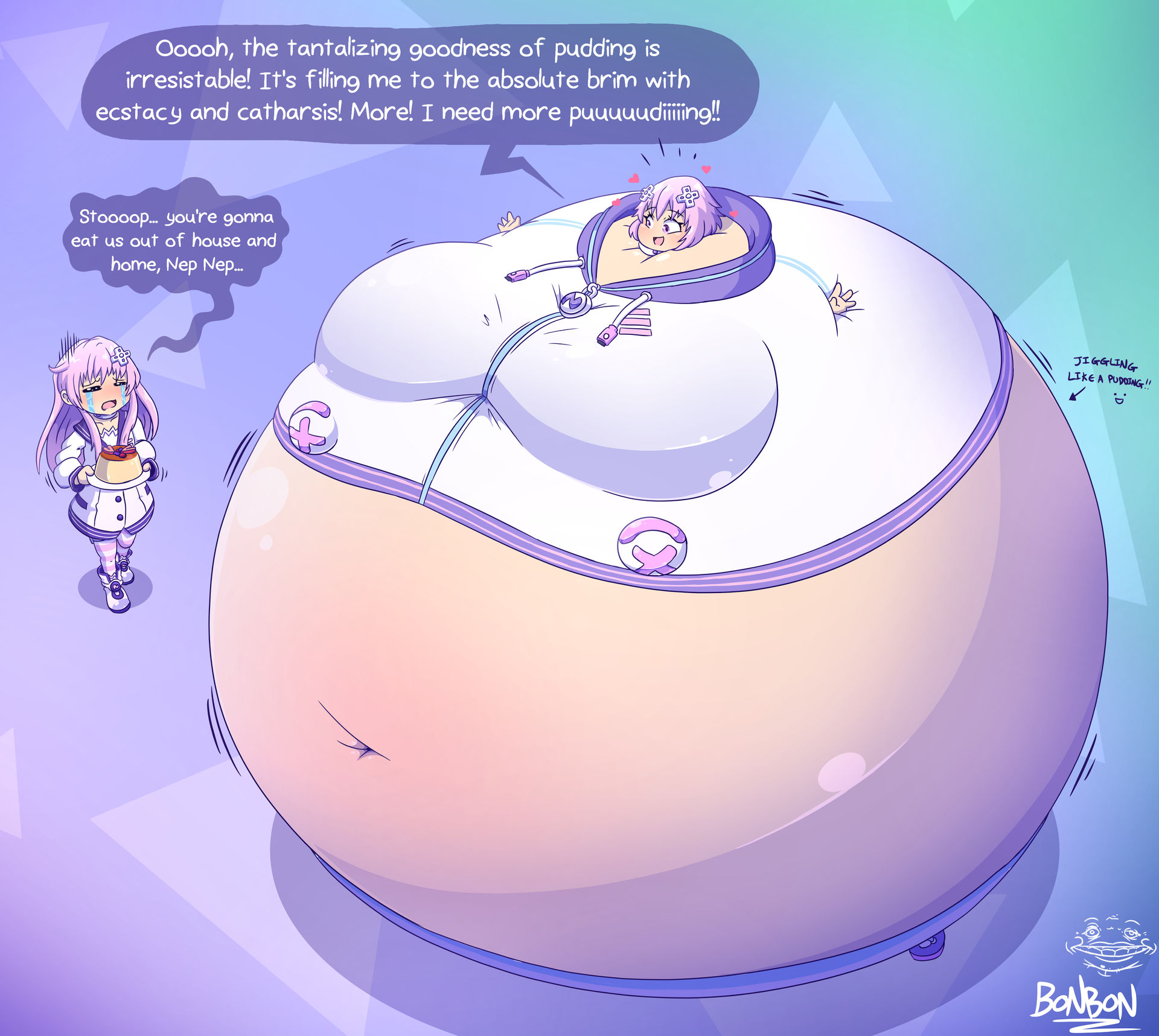 Nep Nep becomes a pudding (Gift)