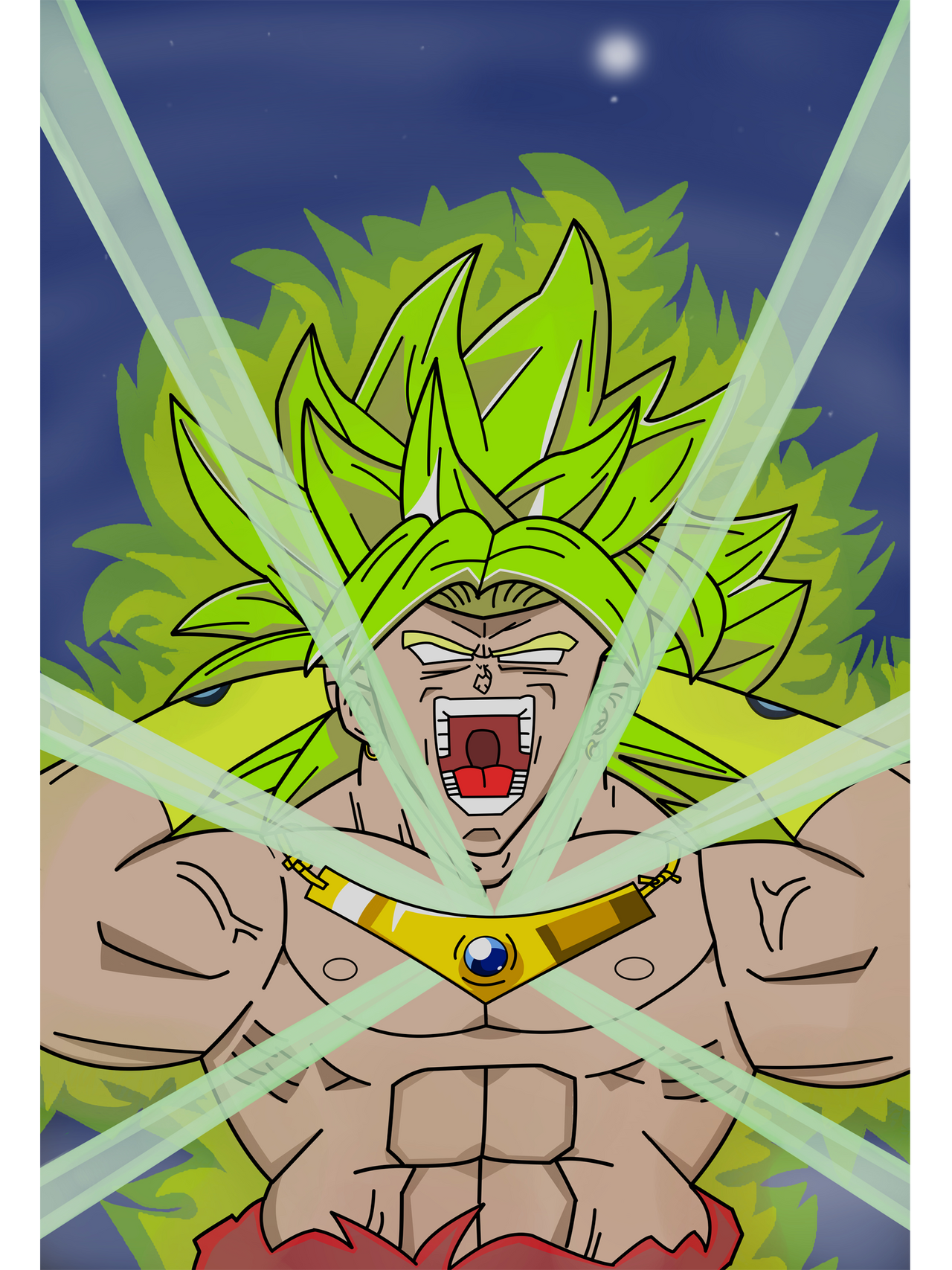 Broly Rage Rising LSSJ Broly Powering Up With Massive Rage by Red-Tetsurri on DeviantArt