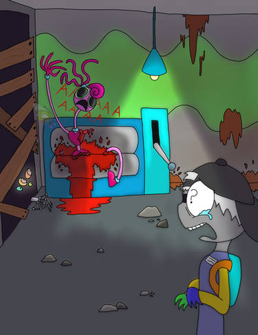 Gravity Falls x Poppy playtime crossover art by TheGlitchBerserk