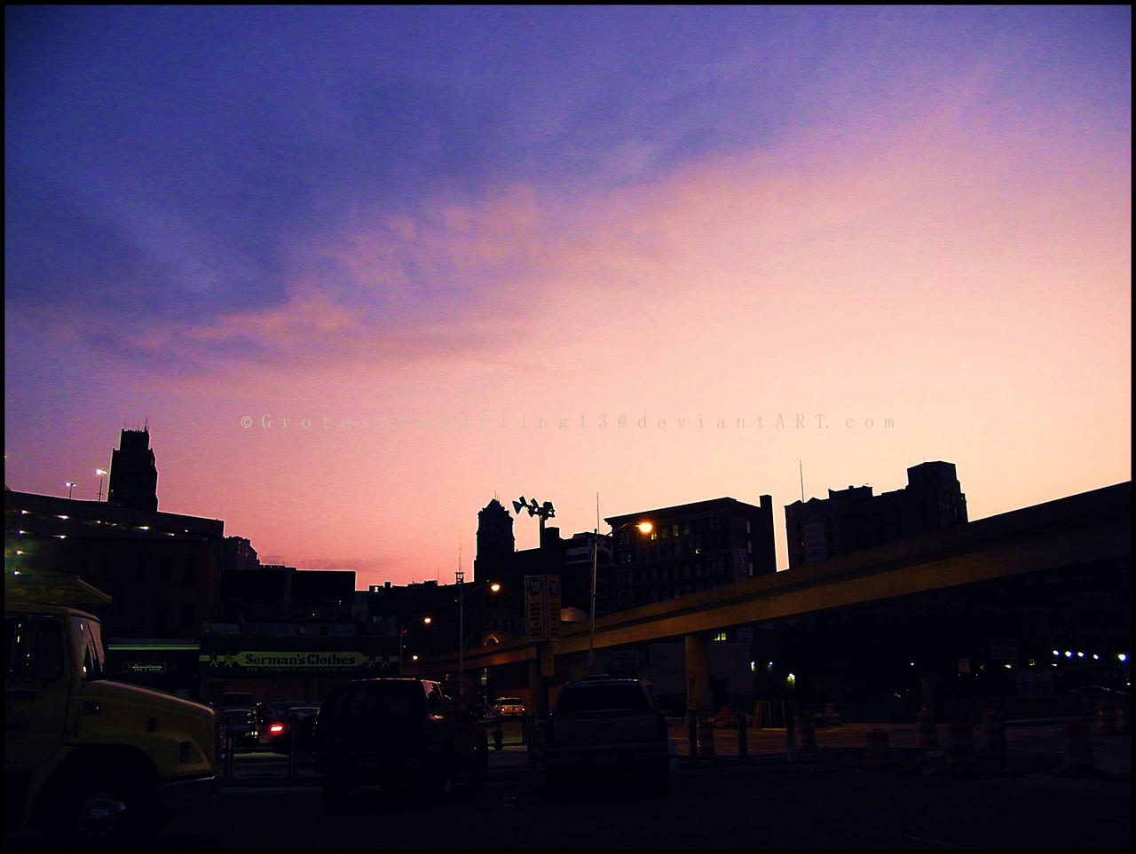 .these downtown skies.