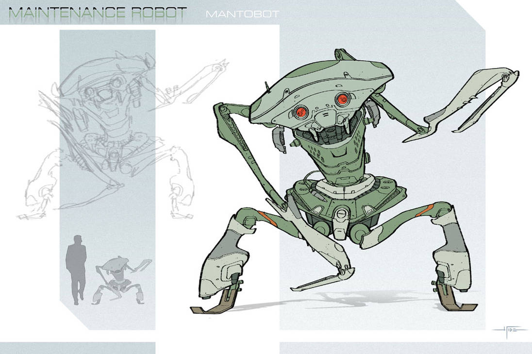 Maintenance Unit - Mantobot by Hideyoshi on DeviantArt