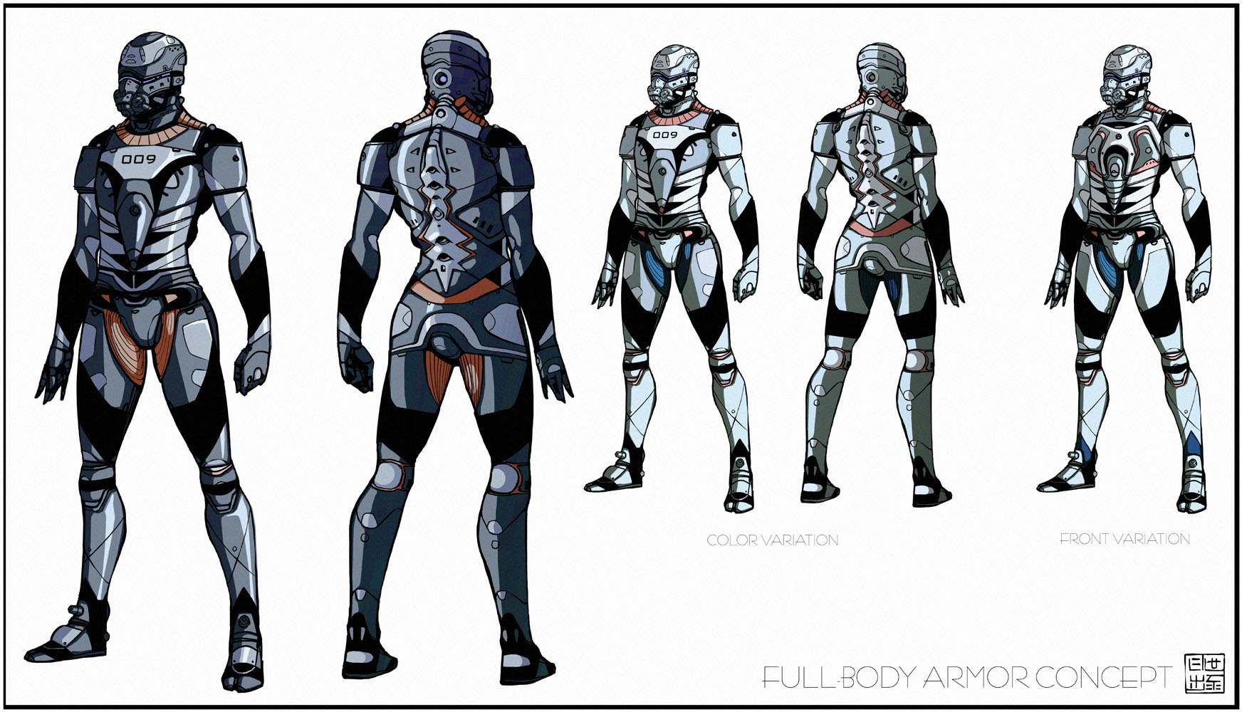 futuristic light armor suit