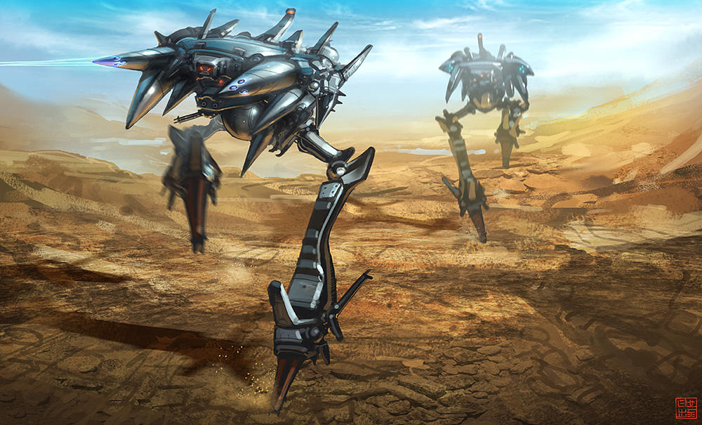 Hyper G One - Alien Walkers by Hideyoshi on DeviantArt