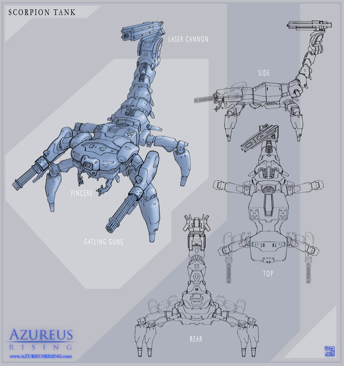 Azureus Rising - Scorpion Tank