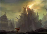 Destroyed Temple by Hideyoshi