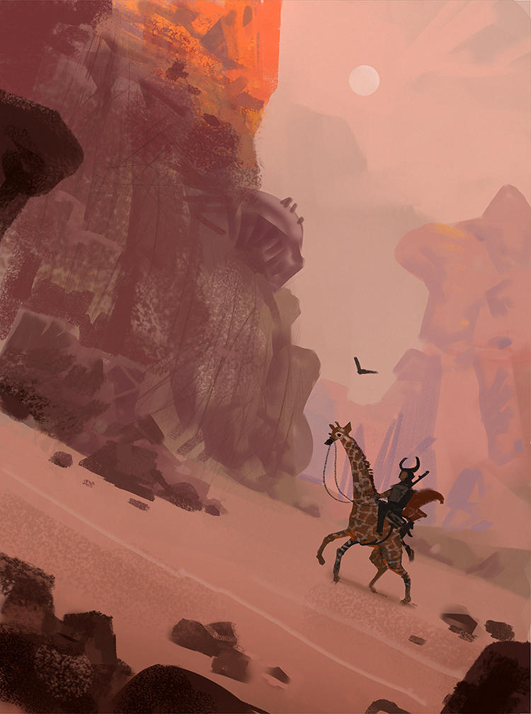 Giraffe Rider by Hideyoshi on DeviantArt