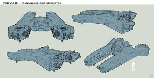 PIRANHA - Transatmospheric Interceptor - Lineart